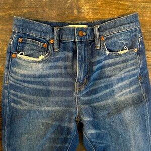 Madewell high rise slim boy jeans